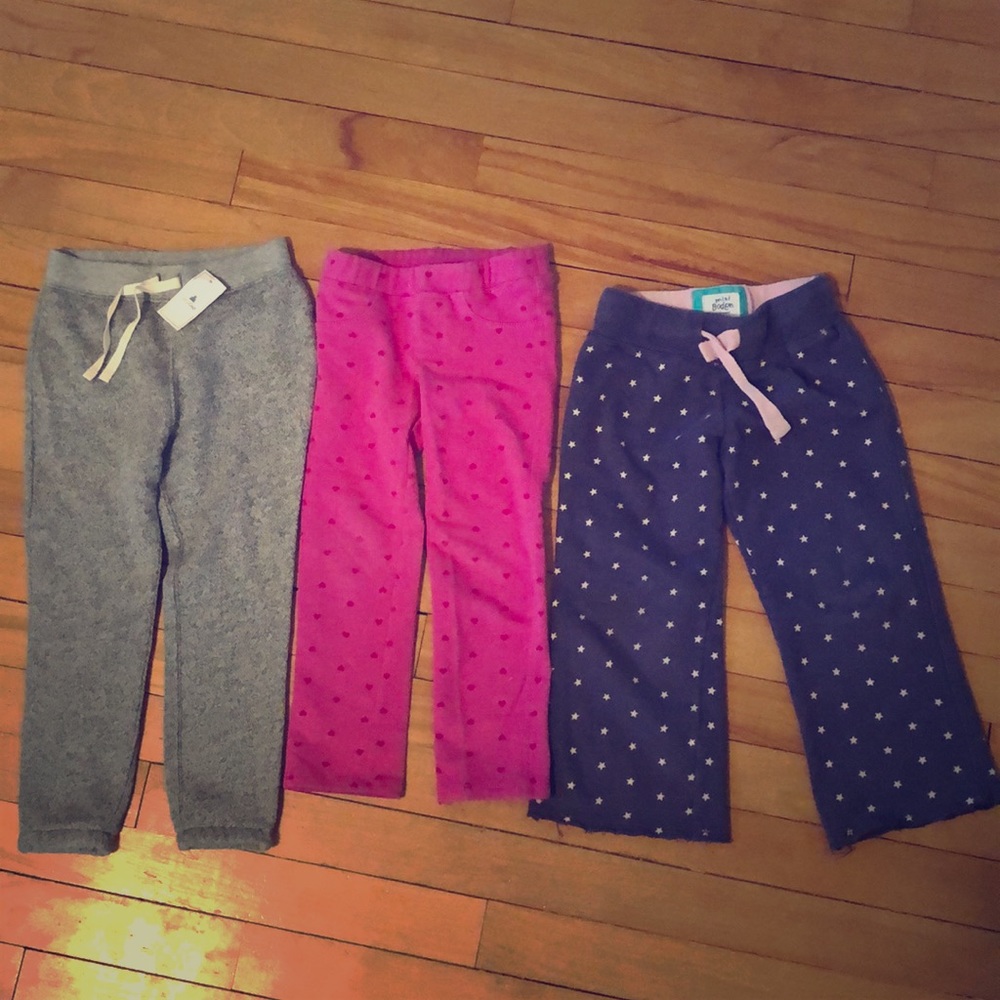 Lot of 3 Baby Gap Gymboree Fleece Boden Leggings